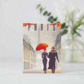 Vintage Paris-Eiffelturm-Architektur - Frankreich Postkarte (Stehend Vorderseite)