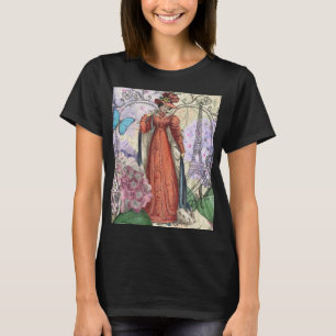 Vintage-Paris-Eiffelturm-Collage Romantisch Franzö T-Shirt