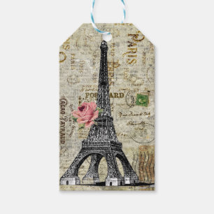 Vintage-Paris-Eiffelturm-Ephemeraschmuck-Anhänger Geschenkanhänger