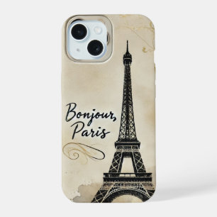 Vintage Paris Eiffelturm iPhone 15 Hülle
