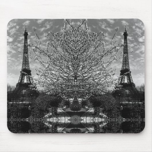 Vintage-Paris-Eiffelturm-Mauspad Mousepad (Vorne)