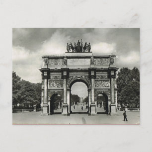 Vintage Paris, Etoile, Triumphbogen Postkarte
