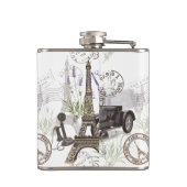 Vintage Paris Flachmann (Rückseite)