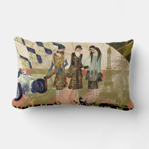 Vintage-Paris-Flapper-Szene Lendenkissen