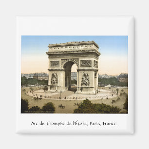 Vintage Paris Frankreich, Arc de Triomphe Magnet