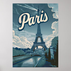 Vintage Paris Frankreich Reise Wand Poster
