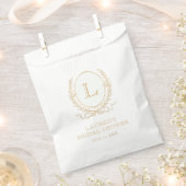 Vintage Paris Glam | Monogram Bridal Shower Geschenktütchen (Ausgeschnitten)