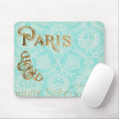 Vintage Paris Gold Design Mousepad (Mit Mouse)