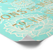 Vintage Paris Gold Design Poster (Ecke)