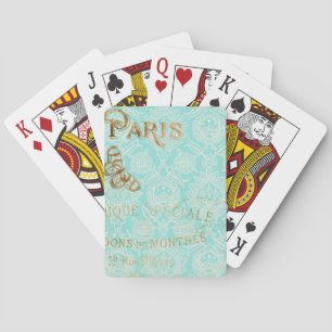 Vintage Paris Gold Design Spielkarten
