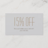 Vintage Paris-Haarstylistin Visitenkarte (Rückseite)