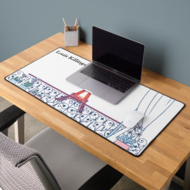 Vintage Paris Haussmann Architecture Schreibtischunterlage