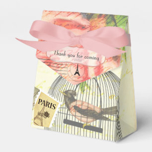 Vintage Paris Hochzeitsfeier Personalisiert Geschenkschachtel