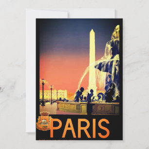 Vintage Paris Karte