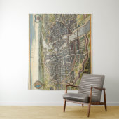 Vintage Paris-Karte Wandteppich (Beispiel)