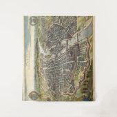 Vintage Paris-Karte Wandteppich (Vorderseite)