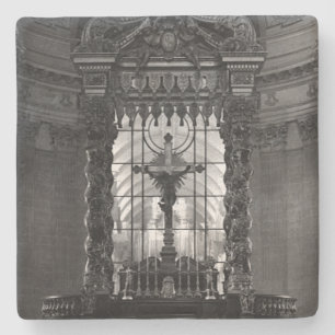 Vintage Paris königliche Kapelle Altar St James Pa Steinuntersetzer