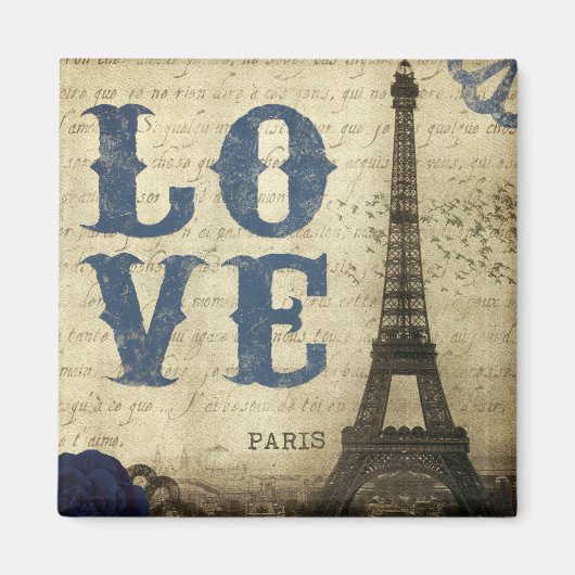 Vintage Paris Magnet (Vorne)
