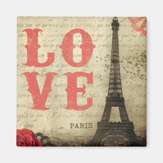 Vintage Paris Magnet (Vorne)