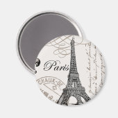 Vintage Paris...Magnet Magnet (Vorderseite/Rückseite)