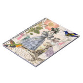 Vintage Paris-Mode-elegante Collage Notizblock (Linke Seite)