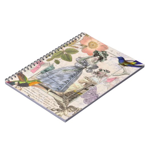 Vintage Paris-Mode-elegante Collage Notizblock (Linke Seite)