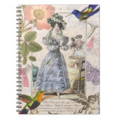 Vintage Paris-Mode-elegante Collage Notizblock (Vorderseite)