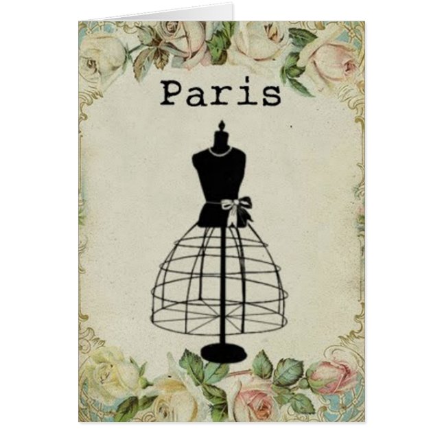 Vintage Paris-Mode-Kleiderform (Vorne)