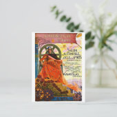 Vintage Paris Motor Show Werbung Postkarte (Stehend Vorderseite)