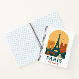 Vintage Paris Notebook – French Cathedral Design Notizblock