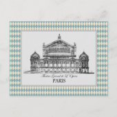 Vintage Paris Opera Illustration Harlequin Postkarte (Vorderseite)