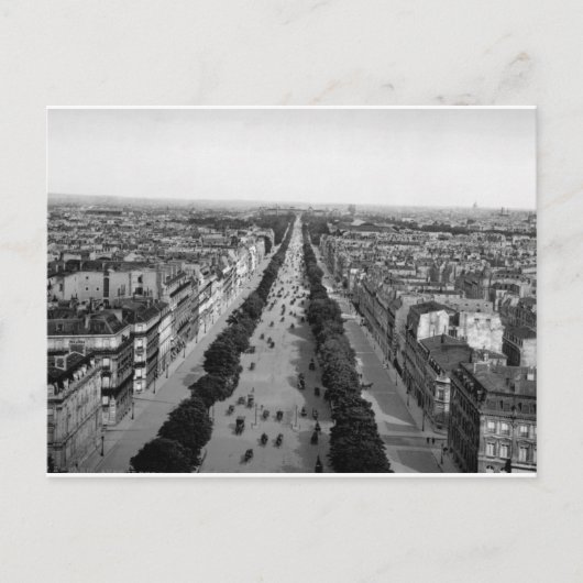 Vintage Paris Panorama c1905 Postkarte (Vorderseite)