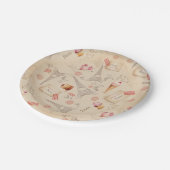 Vintage Paris Pappteller (Schrägansicht)