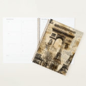 Vintage Paris Pattern – Eiffel Tower Landmarks Planer (Anzeige)
