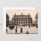Vintage Paris Post Card, das Opernhaus Postkarte (Vorne/Hinten)