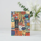 Vintage Paris Postkarte (Stehend Vorderseite)