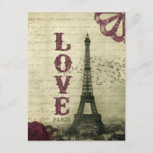 Vintage Paris Postkarte