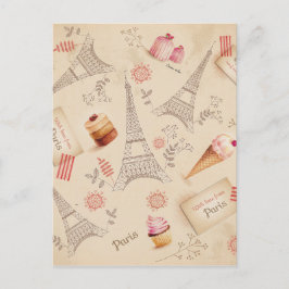 Vintage Paris Postkarte