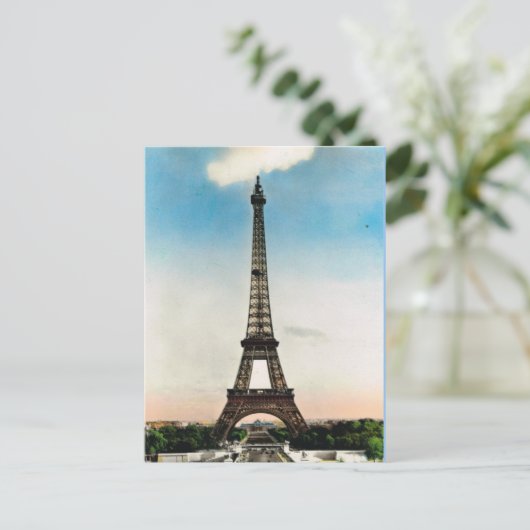 Vintage Paris Postkarte (Stehend Vorderseite)