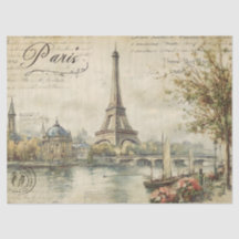 Vintage Paris Postkarte