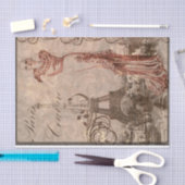 Vintage Paris Seidenpapier (Handwerk)