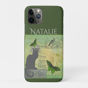 Vintage-Paris-Tour von Chat Noir-Collage Case-Mate iPhone Hülle