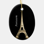 VINTAGE PARIS-WEIHNACHTENverzierung Keramikornament (Hinten)