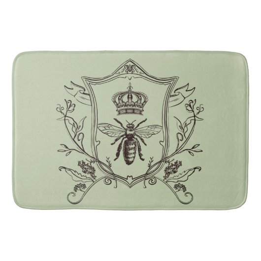 Vintage Pariser Bienenkirche Badematte (Vorderseite)