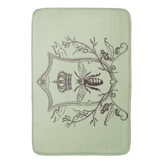 Vintage Pariser Bienenkirche Badematte (Vorderseite Vertikal)