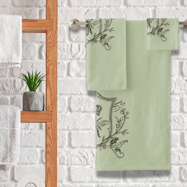 Vintage Pariser Bienenkirche Badhandtuch Set