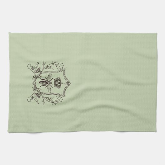 Vintage Pariser Bienenkirche Geschirrtuch (Horizontal)