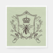 Vintage Pariser Bienenkirche Serviette (Vorderseite)