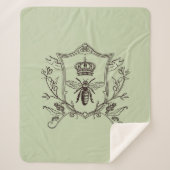 Vintage Pariser Bienenkirche Sherpadecke (Vorderseite)