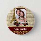 Vintage Pariser Collage Button (Vorderseite)